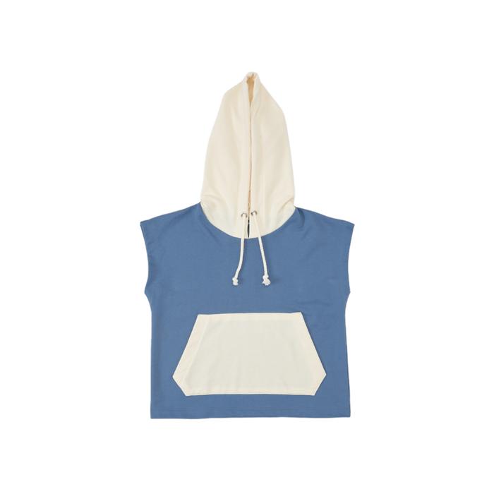 Gambar SOLERAM - IZZY Sleeveless Hoodie / Hoodie Anak - 1-6Y - Steel Blue, M dari Inisoleram undefined Tokopedia