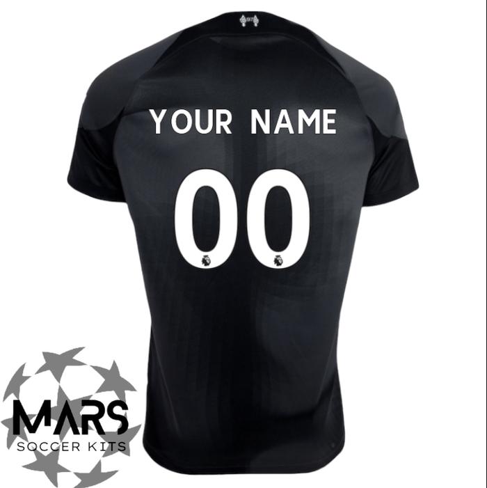 Gambar Liverpool 22/23 Stadium Away Goalkeeper Jersey + Custom Name & Number - Nama + Nomor, XS dari Mars Soccer Kits undefined Tokopedia