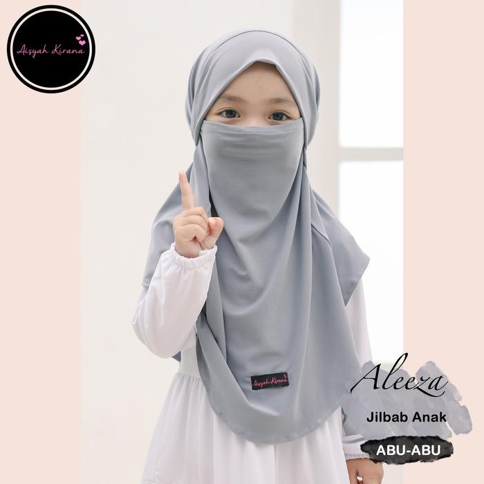 Gambar Aleeza Jilbab Anak French Khimar 2-5 tahun kerudung bayi aisyahkirana - Abu-abu, S dari Berryblues Baju Menyusui undefined Tokopedia