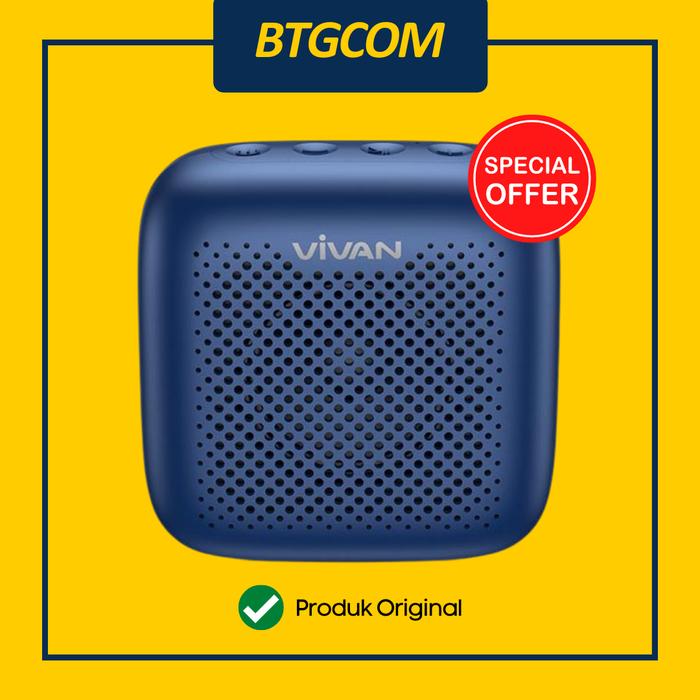 Gambar VIVAN VS1 SPEAKER BLUETOOTH WATERPROOF OUTDOOR SPEAKER AKTIF MINI - Biru dari btgcom undefined Tokopedia