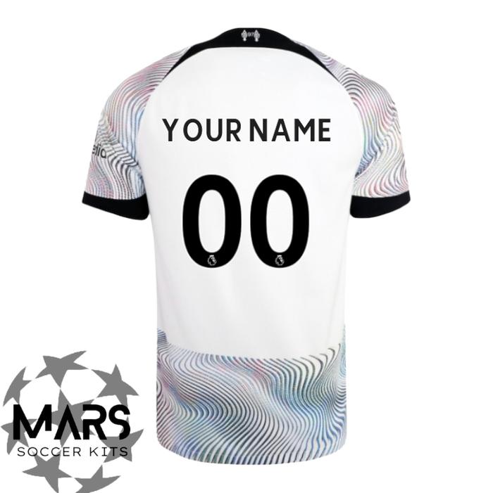 Gambar Liverpool 22/23 Stadium Away Jersey + Custom Name & Number - Nama + Nomor, S dari Mars Soccer Kits undefined Tokopedia