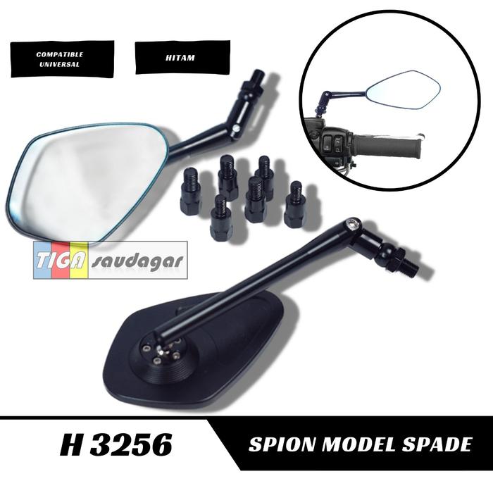 Gambar KACA SPION MOTOR MODEL DAUN REAR MIRROR SPADE UNIVERSAL dari TigaSaudagarJaya undefined Tokopedia