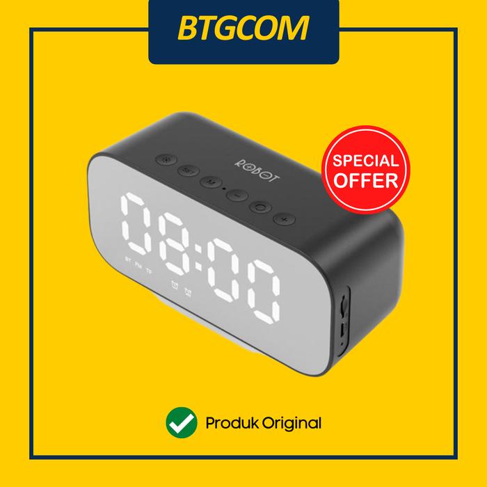 Gambar ROBOT RB560 SPEAKER BLUETOOTH ALARM CLOCK LED INDICATOR BLUETOOTH 5.0 - Hitam dari btgcom undefined Tokopedia
