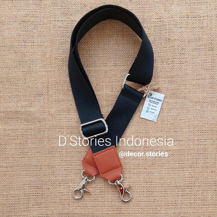 Gambar Tali Tas Selempang Lebar 4 cm Aksen Kulit - Kulit Coklat dari DStories Indonesia undefined Tokopedia
