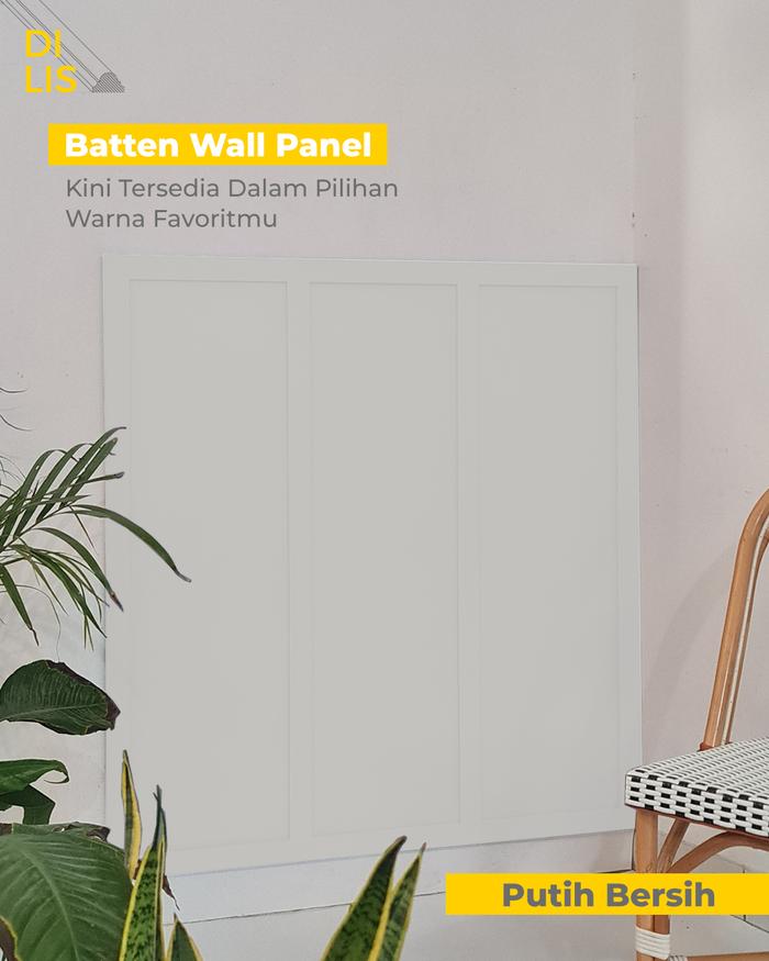 Gambar DILIS Batten Wall Panel / Wall Moulding - Pengiriman INSTANT - Putih, Hanya Panel dari Dilis Indonesia undefined Tokopedia