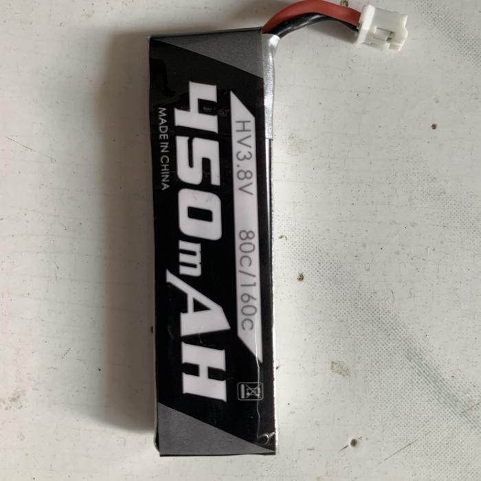 Jual LiPo Li-Hv 1s Emax 450mAh 80C burst 160C JST