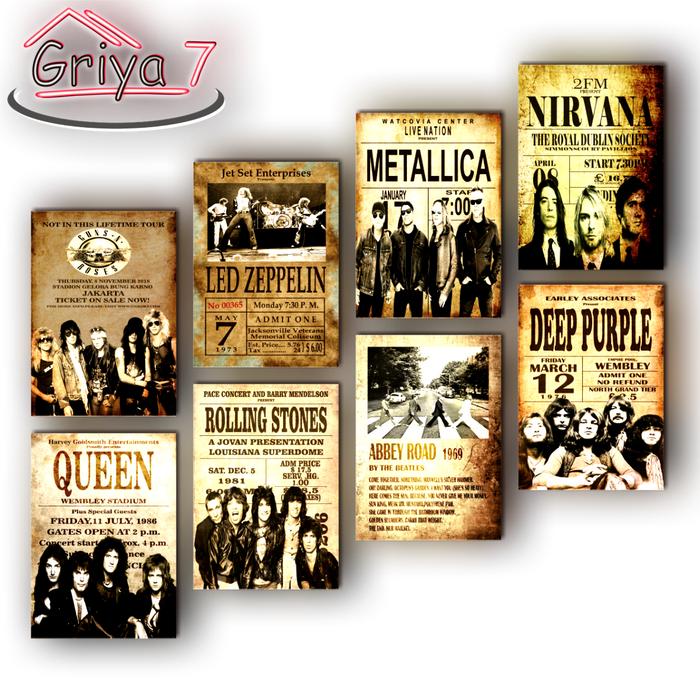 Gambar BAND RETRO HIASAN DINDING DEKORASI BAND MUSIK MUSIC KLASIK VINTAGE - RANDOM dari GRIYA 7 undefined Tokopedia