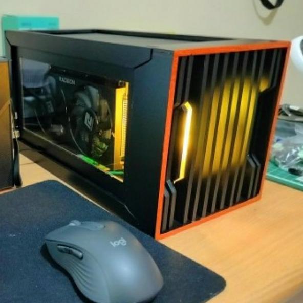 Gambar eGPU EXP GDC Enclosure Case - ORANGE HITAM, DUAL FAN GPU dari Vida Net undefined Tokopedia