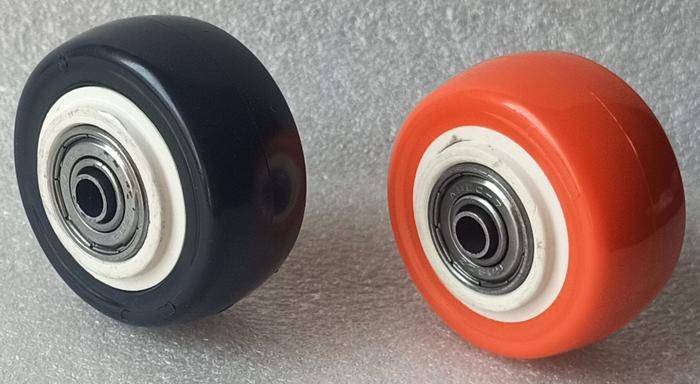 Gambar Roda 1.5 Inch PU PVC + Bearing HEAVY DUTY Caster Troli Furniture - Wheel only, Orange dari Milano Teknik undefined Tokopedia