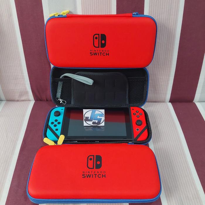 Gambar Nintendo switch lite pouch / switch lite bag / switch lite case - v1/v2 merahbiru dari jayasakti shops undefined Tokopedia