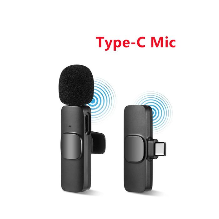 Gambar Mic Wireless HP Clip On Portable Audio Video Recording Mini Microphone - 1 Mic Type C dari Accecories Unik undefined Tokopedia