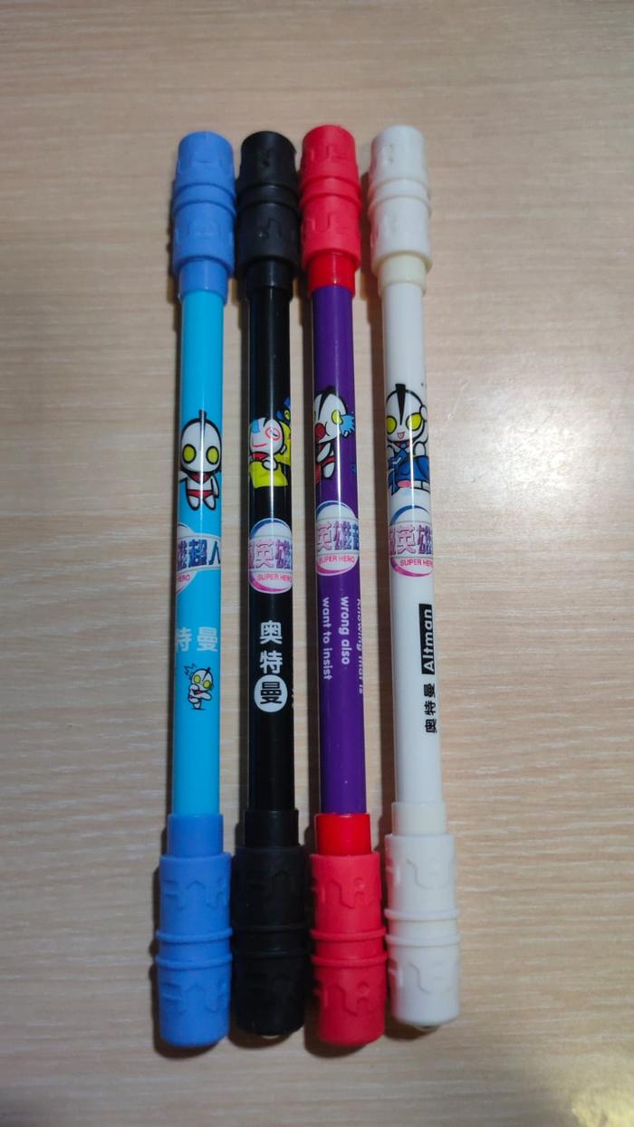 Gambar Pen Puter Spinner Toys/ Spinning Pen/ Pulpen Putar Spinner Anti Stress - NonLED Ultraman dari icel shop undefined Tokopedia