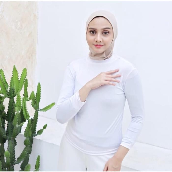 Gambar manset badan wanita muslim / manset wanita - Putih, All Size dari Makarimolshop_NEW undefined Tokopedia