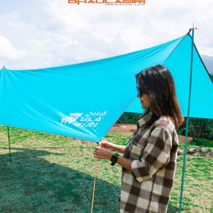 Gambar FLYSHEET SET DHAULAGIRI 3x4 waterproof include pasak tali guyline dari Store Adventure Malang undefined Tokopedia