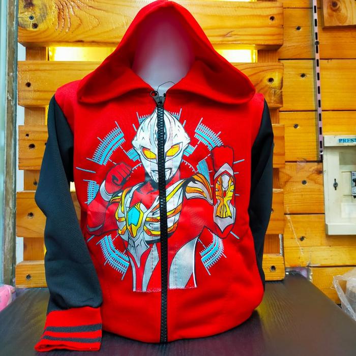 Gambar Jaket Anak Laki-laki Superhero Ultraman Bahan Fleece - Kids Jacket - Ultraman Red, S Umur 1-2 Thn dari Staris Kids undefined Tokopedia