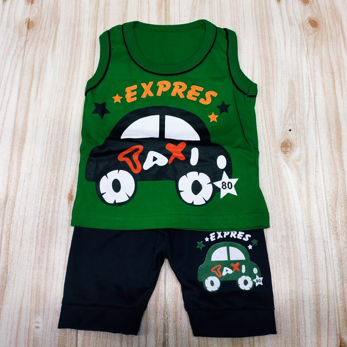 Gambar Baju Setelan Bayi Laki laki 3-15 bulan, Bisa COD - singlet dari FS_kids undefined Tokopedia