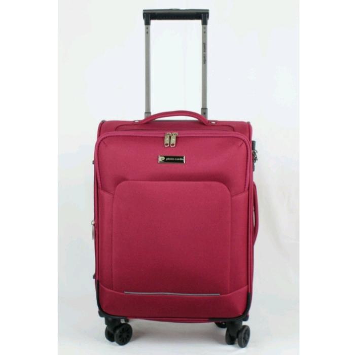 Gambar Koper Pierre Cardin SoftCase 20inch Cabin Size TSA EXP 4W - Black - Red dari Terminal Koper Store undefined Tokopedia