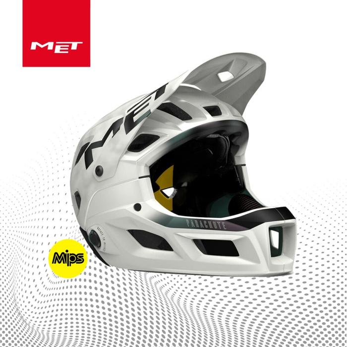Gambar MET HELMET PARACHUTE MCR MIPS - WHITE IRIDESCENT MATT - M dari MET HELMETS ID undefined Tokopedia