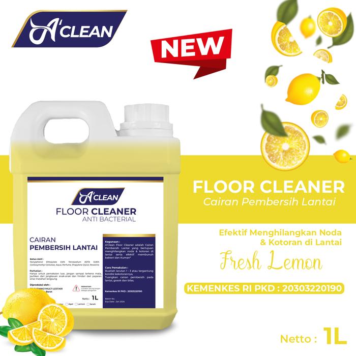 Gambar Pembersih Lantai Antibacterial / FLOOR CLEANER Amorens 1 Liter - lemon dari Amorens ID Store undefined Tokopedia