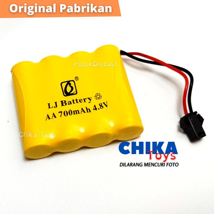 Gambar Baterai Mobil Remote Control 4.8V 5000mah Batre RC Cadangan 4.8 Volt - 4.8V 700mah dari CHIKAIRAZAN undefined Tokopedia