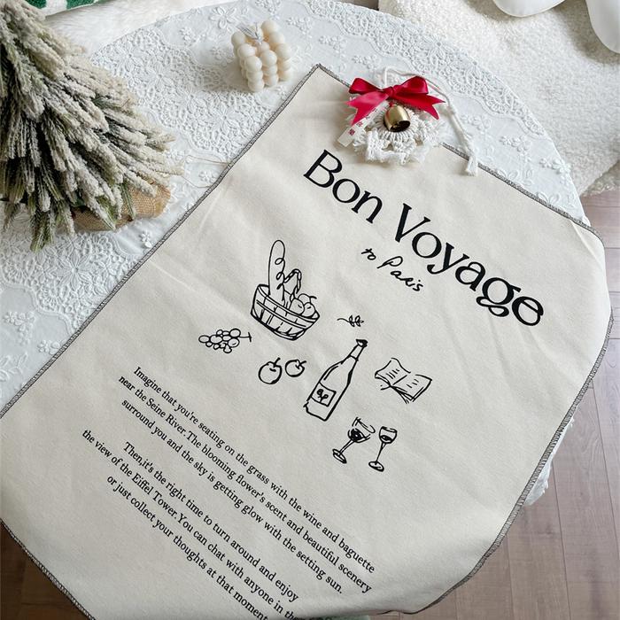 Gambar French Letter Napkin/Cotton Napkin/French Table Manner/Table Cloth - BON VOYAGE dari ShopwithLS undefined Tokopedia