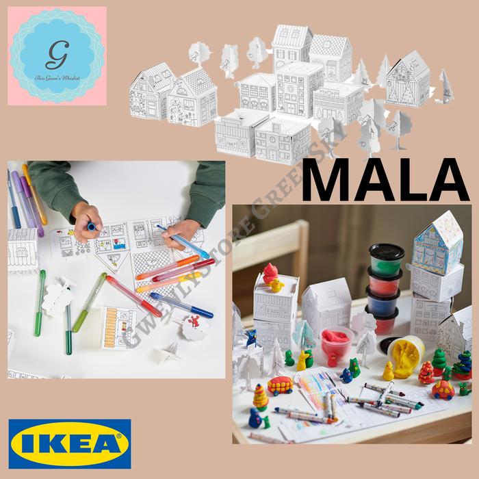 Gambar 10 template kertas karton maket bangunan kota scale model dari GREEN.SKY undefined Tokopedia