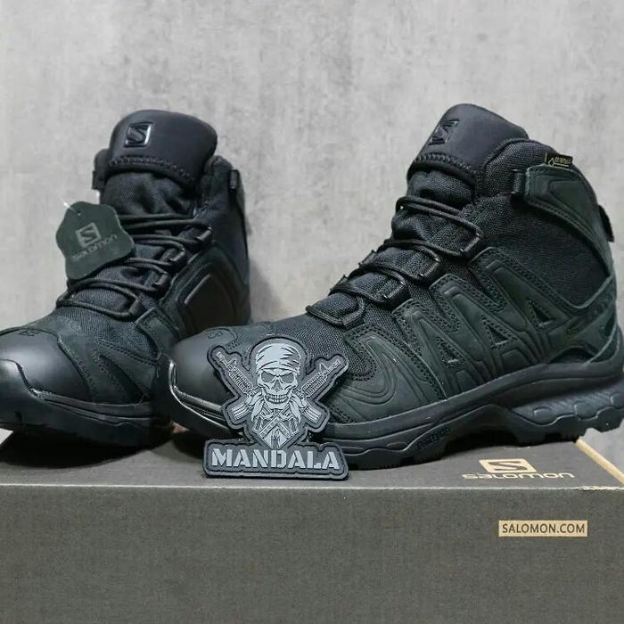 Gambar Sepatu Salomon XA Forces 6 inci Midle Boots China Black Premium - 39 dari Putra Tactical undefined Tokopedia