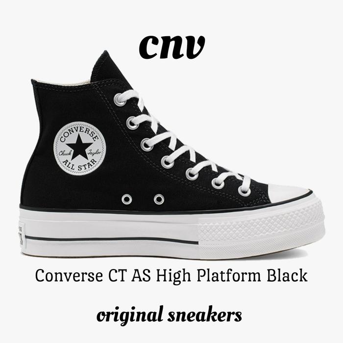 Converse CT AS High Platform Black White Black white, 35 di Cnv_bekasi  Tokopedia