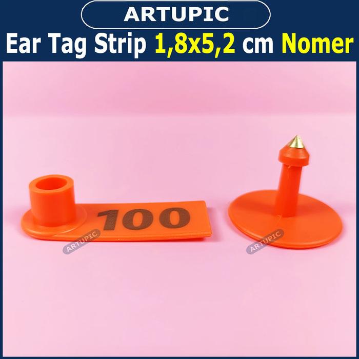 Gambar Ear Tag Strip 1.8x5.2 cm Nomer Per100 Anting Penanda Eartag Necktag - Orange dari Artupic Peralatan Peternakan undefined Tokopedia