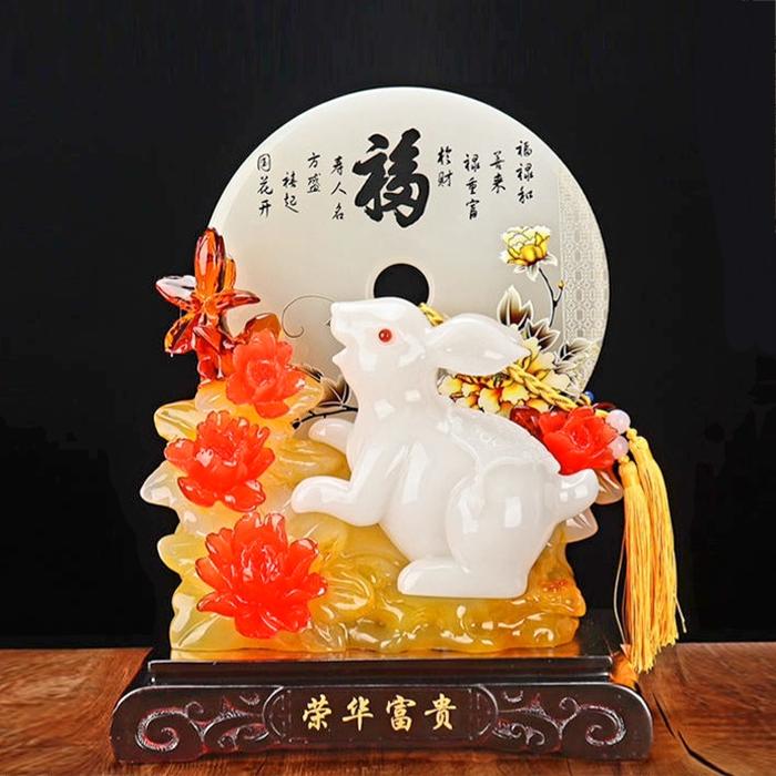 Gambar Patung Giok Kelinci 2023 Kado Souvenir Patung Pajangan Kelinci Fu Hoki - GiokKUNIN PN789 dari MadisonShop undefined Tokopedia