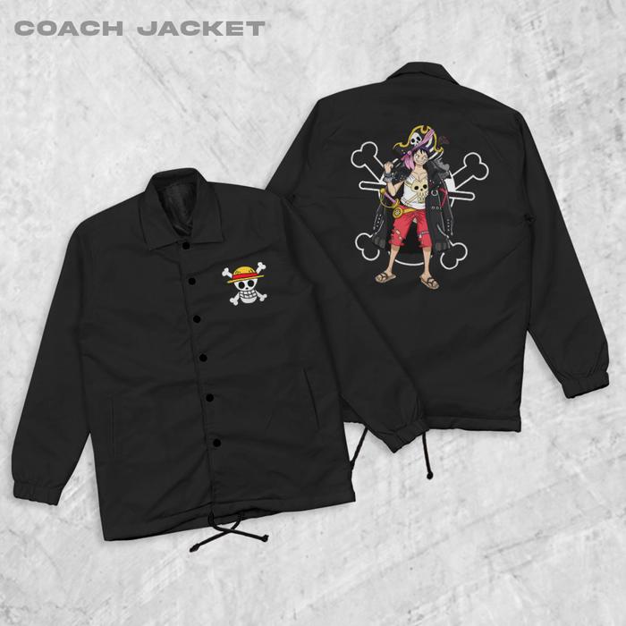 Gambar RISRUS Luffy Jaket Coach Jaket Zipper Pria Jaket Parasut Unisex - COACH HITAM, L dari RisRus Official undefined Tokopedia