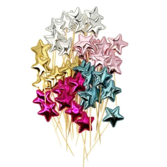 Gambar Cake Dekorasi/ Topper Kue / Cake Topper/ Dekorasi Kue - Star, Rose dari Sun Favours undefined Tokopedia