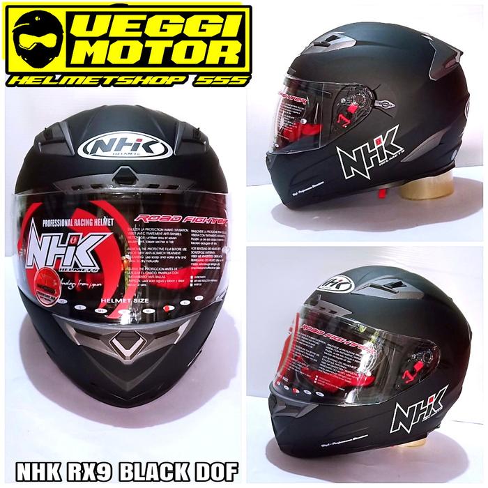 Gambar HELM NHK RX9 RACER X PAKET GANTENG - blackdof standr, M dari Ueggi Motor Helmet undefined Tokopedia