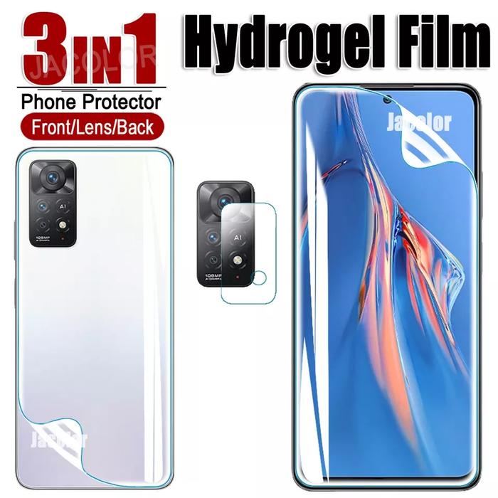 3in1 Hydrogel Front Back Xiaomi Redmi Note 10 10S 11 PRO 5G Blue  light, R note 11 pro