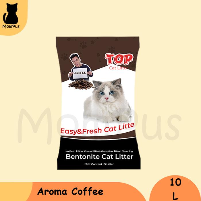 Gambar Pasir KUCING Top Gumpal Wangi Cat Litter 10 L - SAMEDAY/INSTANT - Kopi dari MomPus undefined Tokopedia