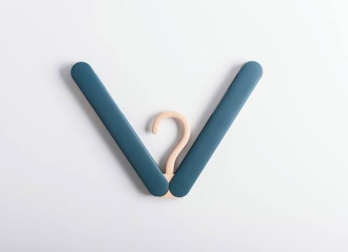 Gambar MANEKI AA191 TRAVEL FOLDING HANGER JEMURAN BAJU LIPAT SERBAGUNA - Biru dari Manekistore undefined Tokopedia