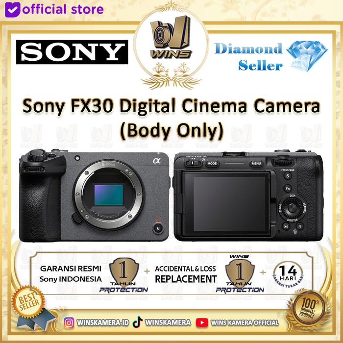 Gambar Sony FX30 / ILME FX30 Compact Cinema Line Gateway Camera E-Mount - FX30B, Standard Box dari WINS OFFICIAL STORE undefined Tokopedia