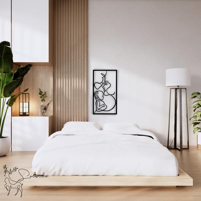 Gambar Hiasan Dinding Timbul - Wall Decor Timbul Ruang Tamu - Line Art Family dari Solusidio.id undefined Tokopedia