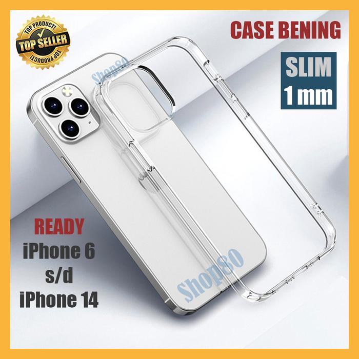Gambar Case Slim Transparan iPhone 13 14 15 Mini Pro Max Soft Casing Bening dari Shop-80 undefined Tokopedia