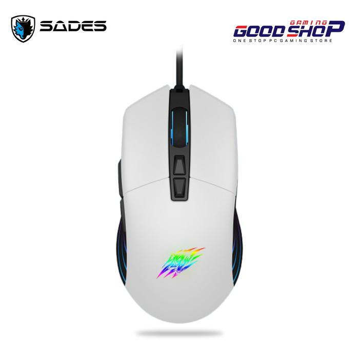 Jual Mouse Gaming RGB Sades Void PMW 3325 - Gaming Mouse - Putih ...