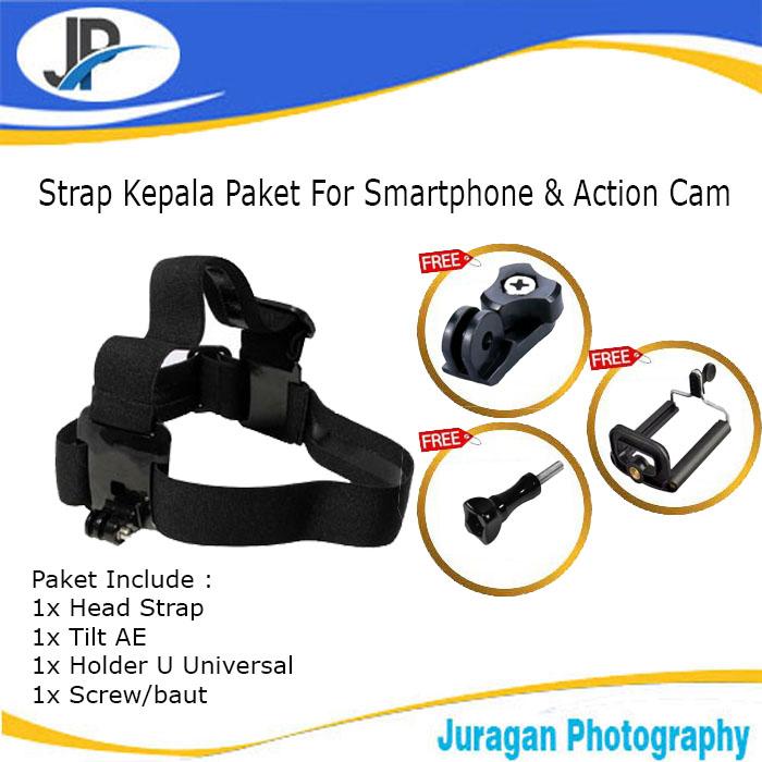 Gambar Strap Kepala Paket For Smartphone & Action Cam dari Juragan Photography undefined Tokopedia