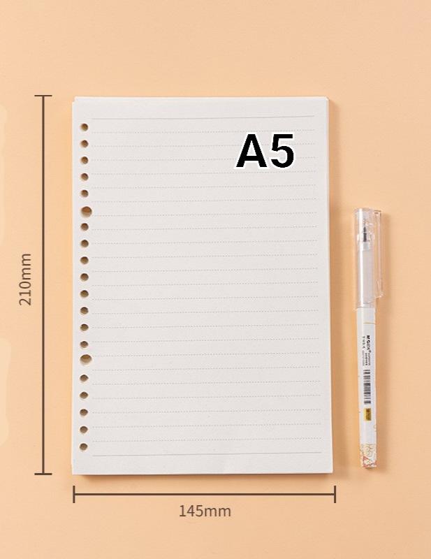 Gambar loose leafe a5 dan b5 kertas file isi binder bookpaper 72 gsm isi 50 - A5, 25 lembar garis dari gudangkertas01 undefined Tokopedia