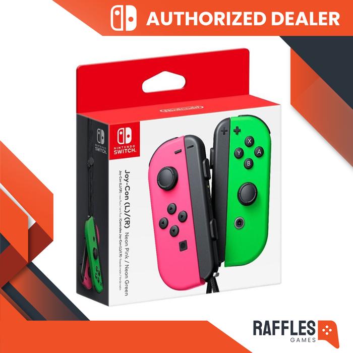 Gambar Joycon Switch Original / Joy Con / Joy-con - Pink Green dari Raffles Ecommerce undefined Tokopedia