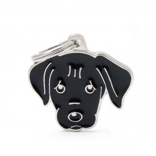 Gambar MyFamily ID Tag - Black Labrador ID Dog Tag | Personalized Cat Dog Tag - Black dari Lush Pets Co. undefined Tokopedia