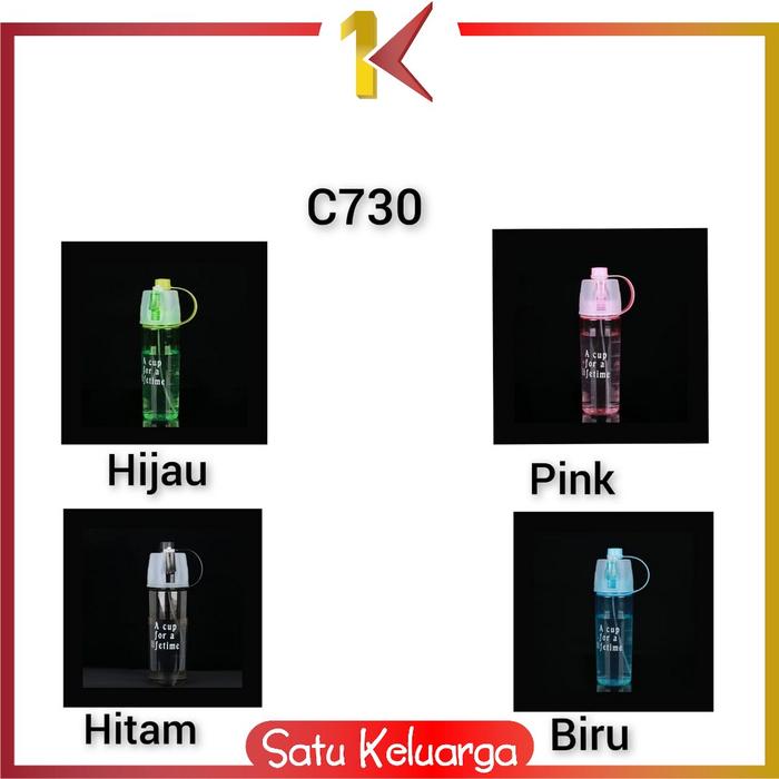 Gambar SK-C730 Botol Minum Semprot 600ML Tumbler Minum Sport Spray Water - C730, Hijau dari Satukeluarga undefined Tokopedia
