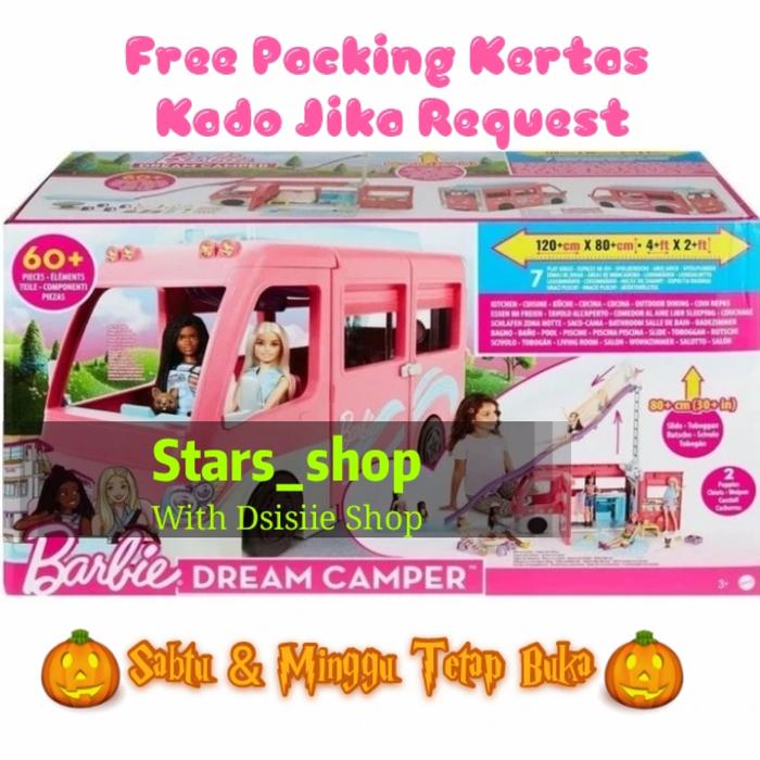 Gambar Barbie DreamCamper / Dream Camper With 60+ Piece Original dari Stars Shop New undefined Tokopedia