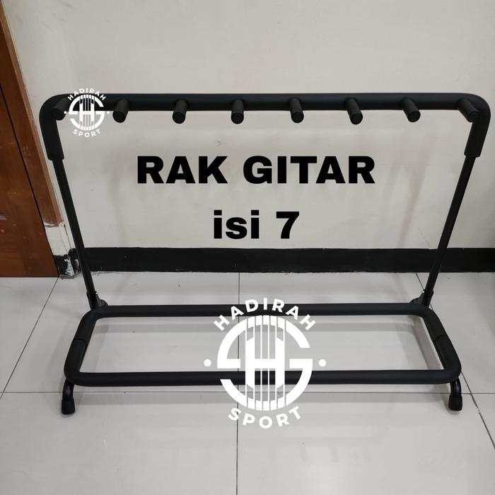 Gambar Rak gitar elektrik akustik stand gitar isi 5 7 9 14 besi busa - stand P7 dari hadirah sport undefined Tokopedia