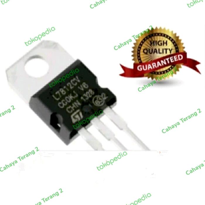 Gambar transistor L 7812 L7812 IC Regulator Voltage 12v 1,5A dari cahaya terang2 undefined Tokopedia