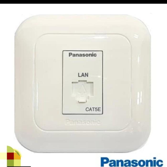 Gambar Panasonic Outlet Data Cat5e + Outlet Telephone inbow cat 5 dinding - CAT 5 + FRAME dari eco led lighting undefined Tokopedia