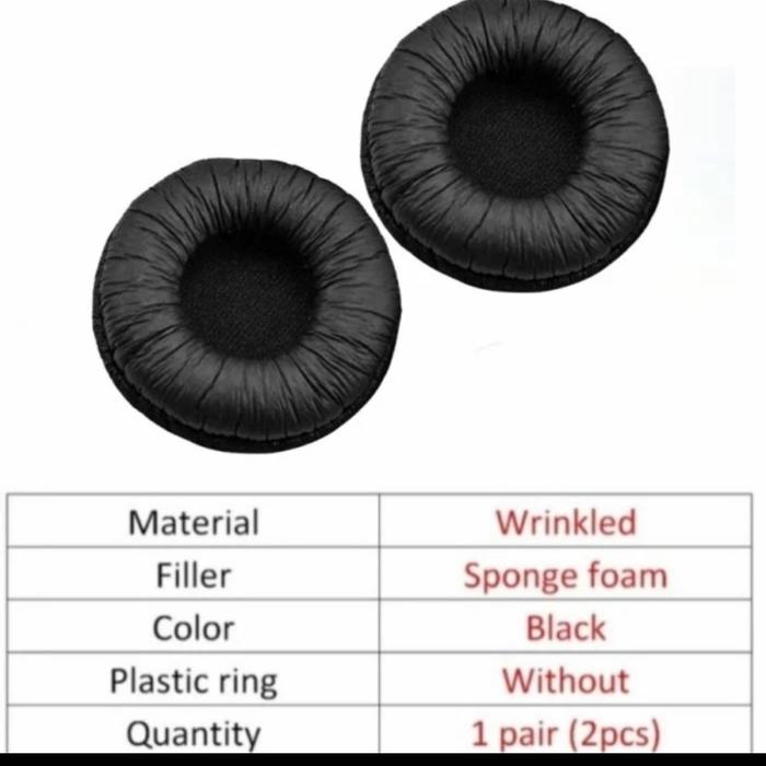 Gambar Earpad Foam Headset Sennheiser PX200 Earcup Ear Pad Cup Headphone Busa - Wrinkled Black dari yourpaySHOP undefined Tokopedia